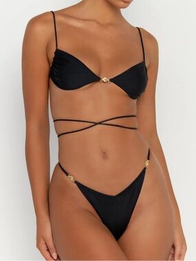 Sommer Swim Black Bikini Top